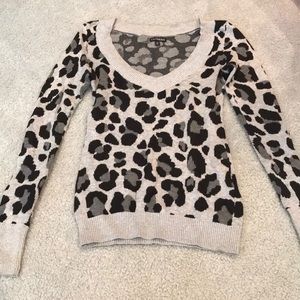 Leopard Print fitted pullover